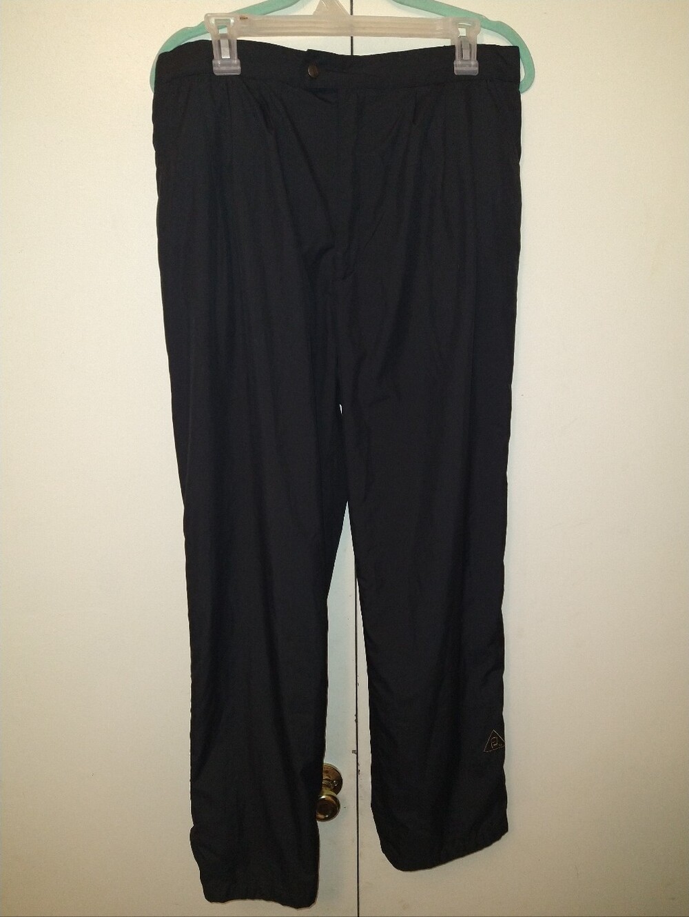 FootJoy DryJoys Black Waterproof Golf Rain Pants Men's sz Medium. Inseam is 30".